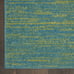 5' x 7' Classic Solid Contemporary Blue GreenArea Rug-J3SD