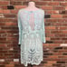 Free People Jen's Pirate Booty Mint Green Crochet Bikini Coverup Dress XS