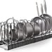 Expandable Rack for Under Cabinet with 4 DIY Storage Positions - Pan Organizer