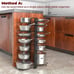 Expandable Rack for Under Cabinet with 4 DIY Storage Positions - Pan Organizer