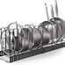 Expandable Rack for Under Cabinet with 4 DIY Storage Positions - Pan Organizer