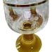 7 Roemer Amber Brown Beehive Etched Grapes Gold Trim Wine Glasses Vintage