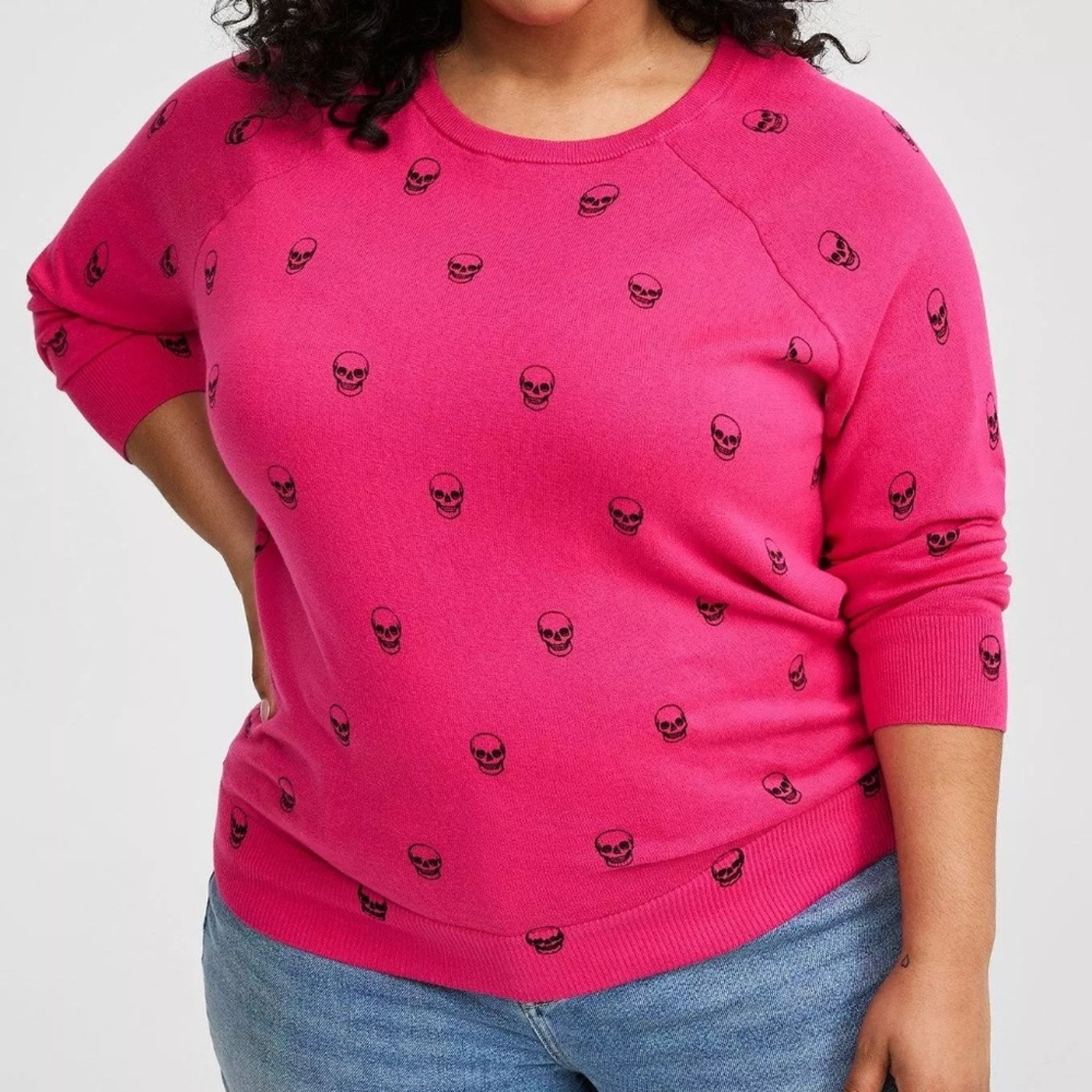 TORRID Cotton Cashmere Pullover Crew Sweater - Size 2(18-20) - Plus Size - NWT