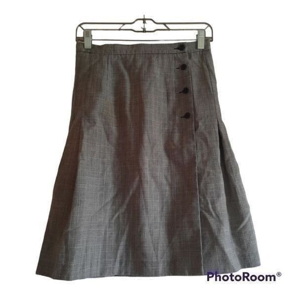 Vintage Pendleton Pleated Plaid Schoolgirl Skirt Side Button