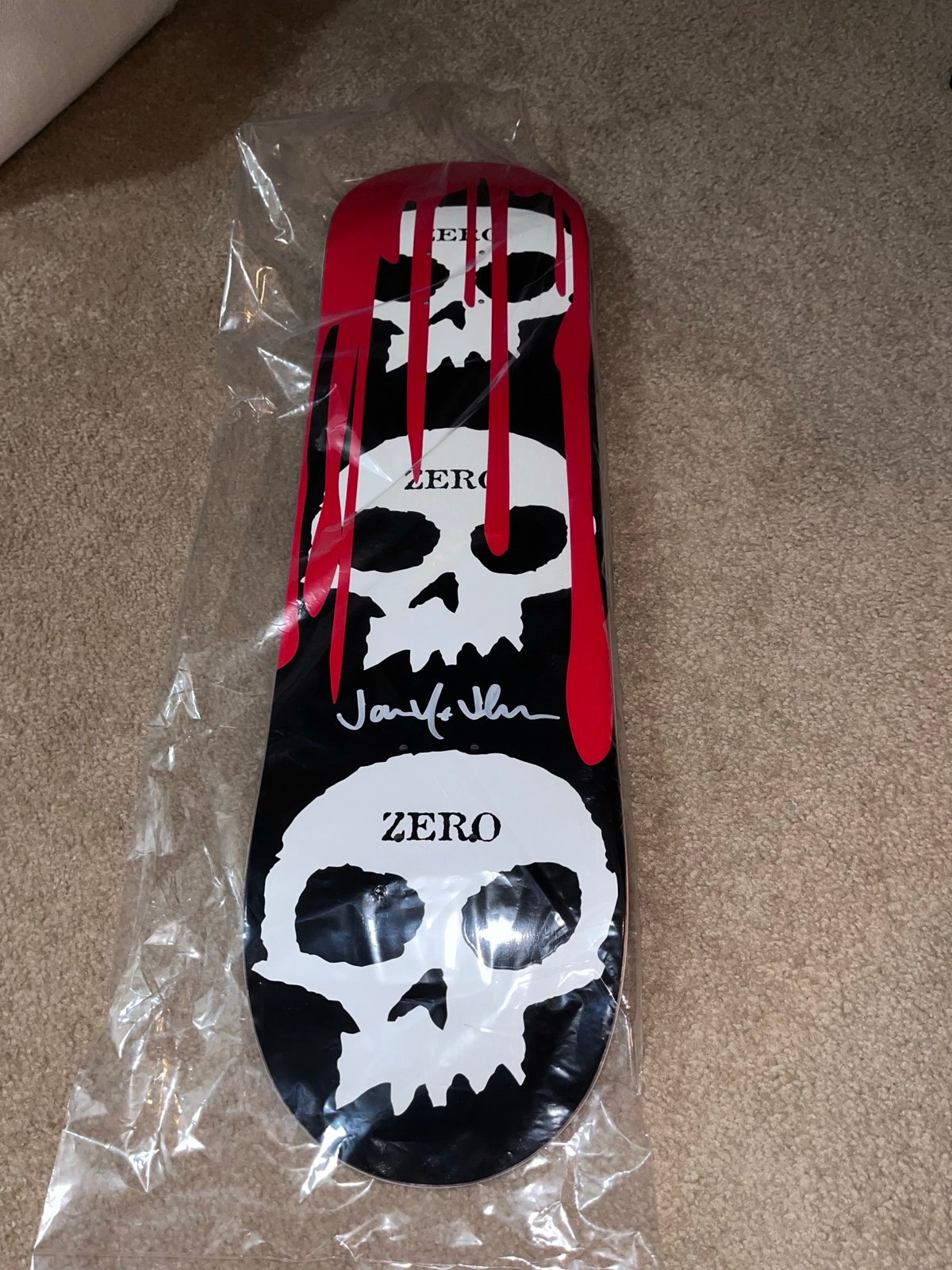 Jamie Thomas Zero Skateboard Signed THPS 99