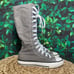Converse ctas knee high lace grey sneakers