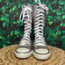 Converse ctas knee high lace grey sneakers