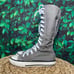 Converse ctas knee high lace grey sneakers