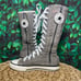 Converse ctas knee high lace grey sneakers
