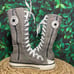 Converse ctas knee high lace grey sneakers