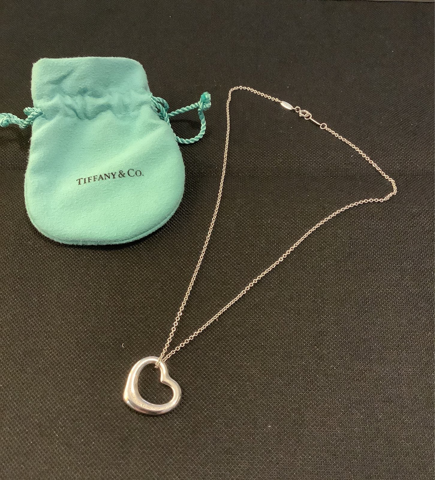 Tiffany & co. Heart pendant necklace