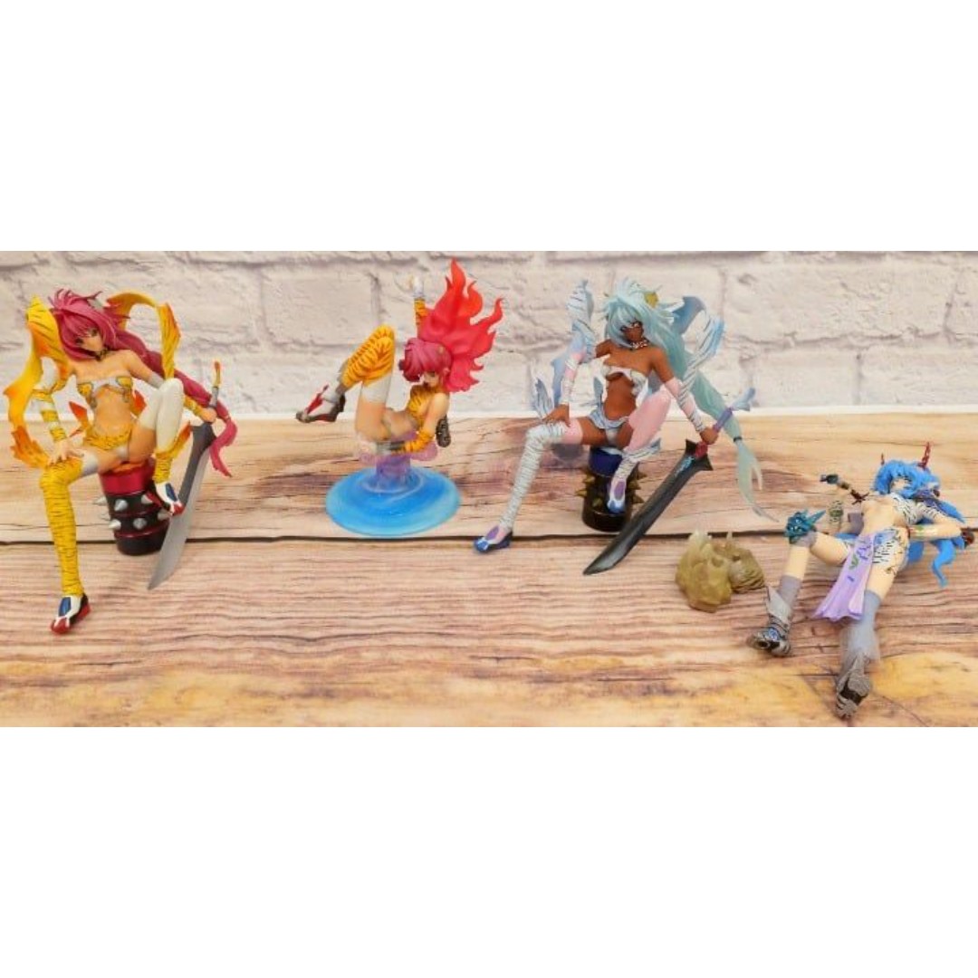 Lot Of 4 Mon-Sieur Bome PVC Anime Figures