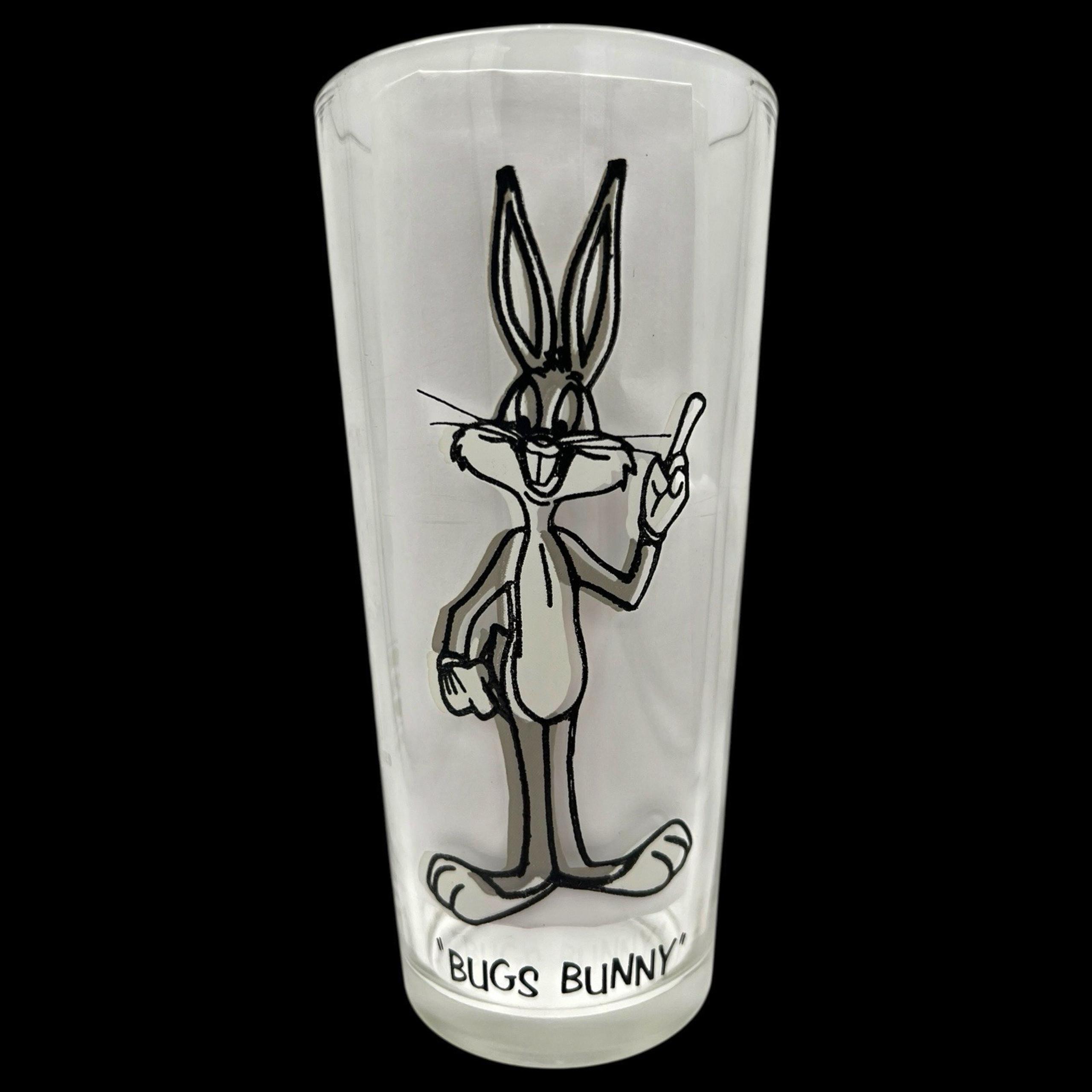 Vintage 1970s Pepsi Cola Warner Brothers BUGS BUNNY Tumbler Drinking Glass 16oz