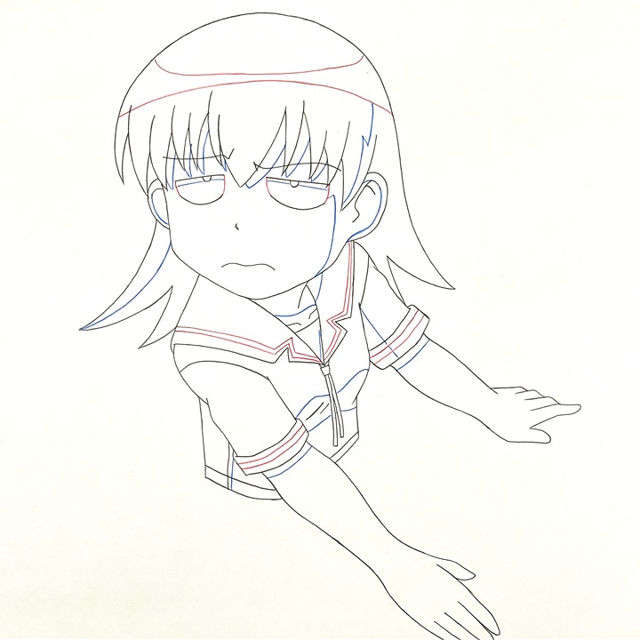 Azumanga Daioh Tomo Takino Original Anime Production Genga Sketch Douga Cel B-13