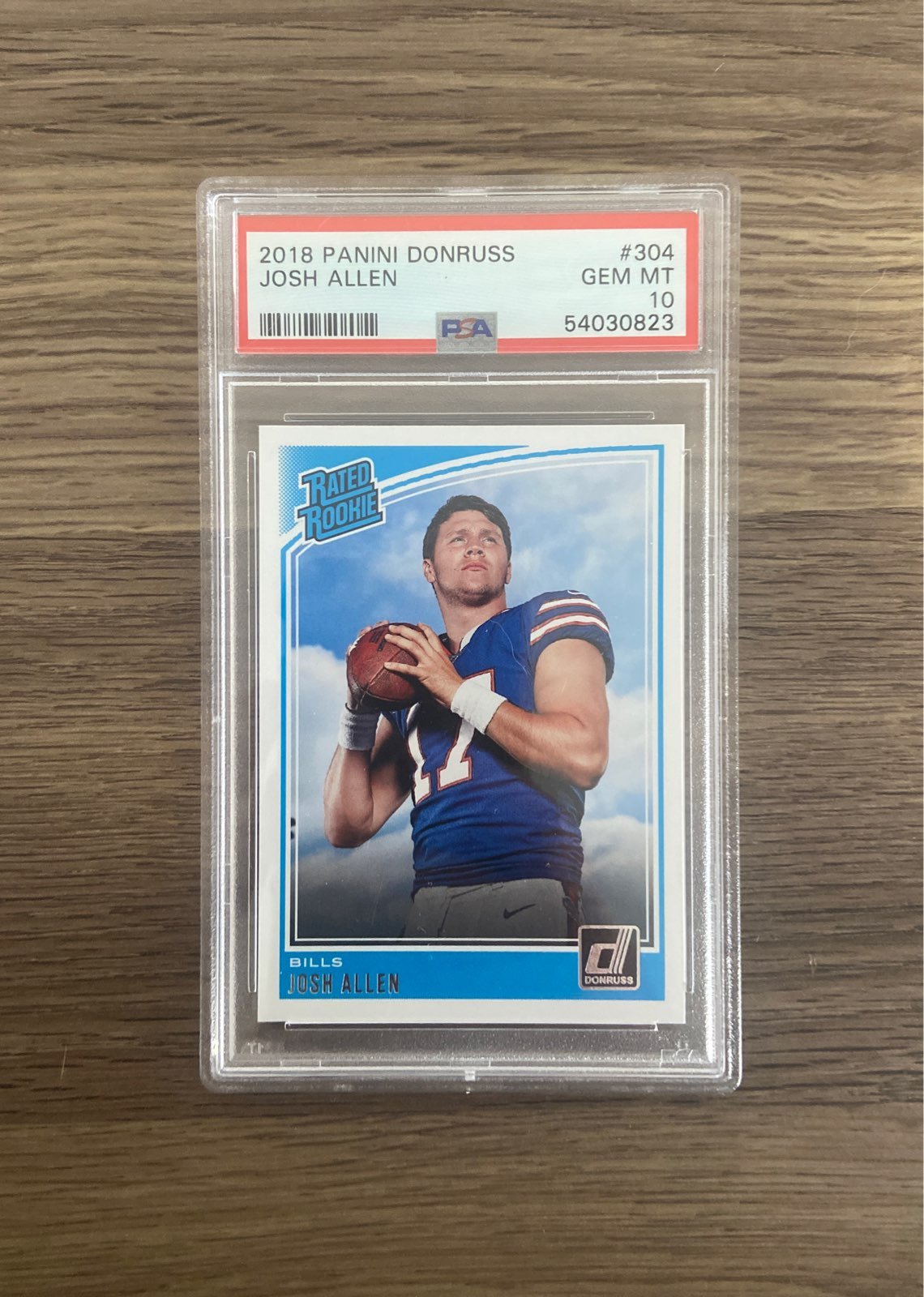 Josh Allen Donruss Rookie Card PSA 10 - bills