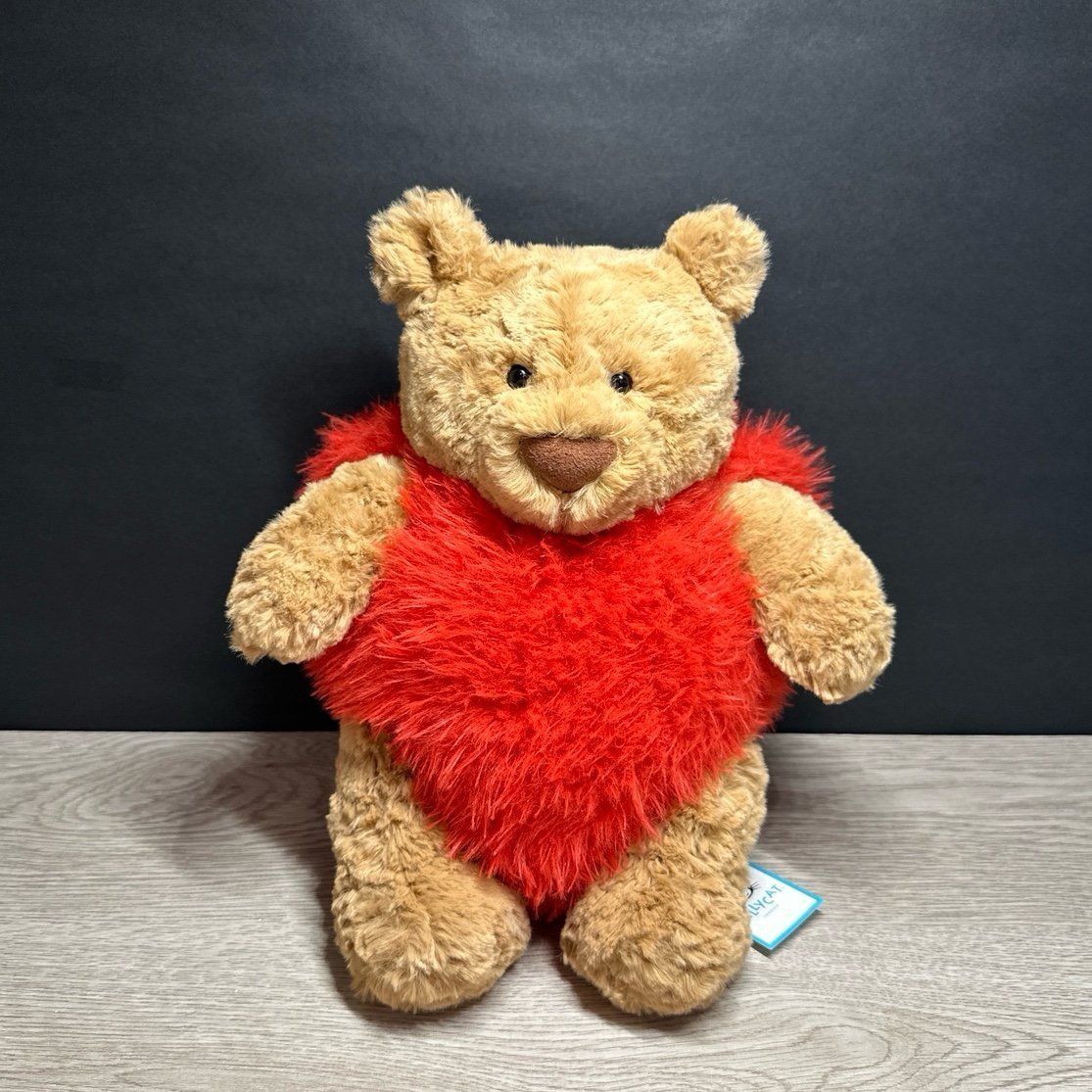 AUTHENTIC❗️Jellycat bartholomew bear heartthrob- NWT- SHIPS SAME DAY!