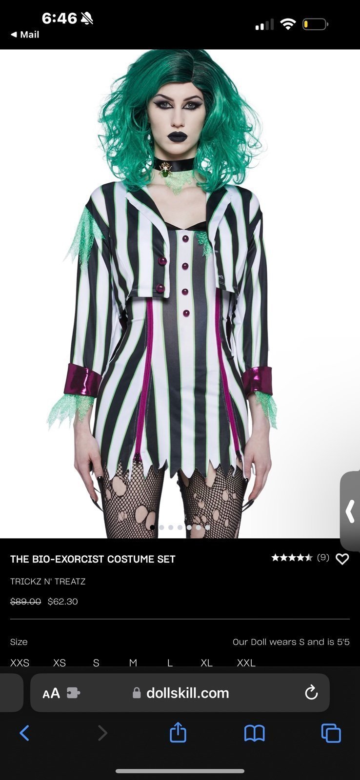 THE BIO-EXORCIST COSTUME SET Size medium