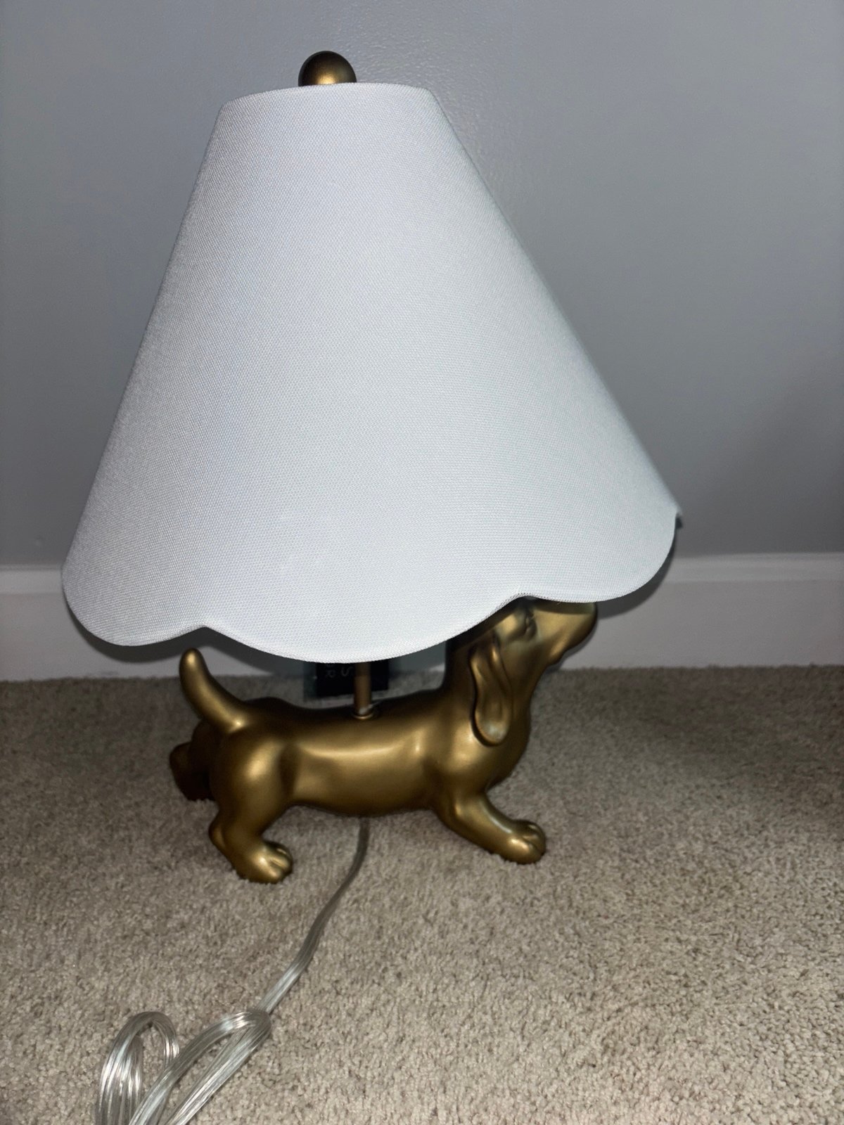 Lamp light dachshund elements decor