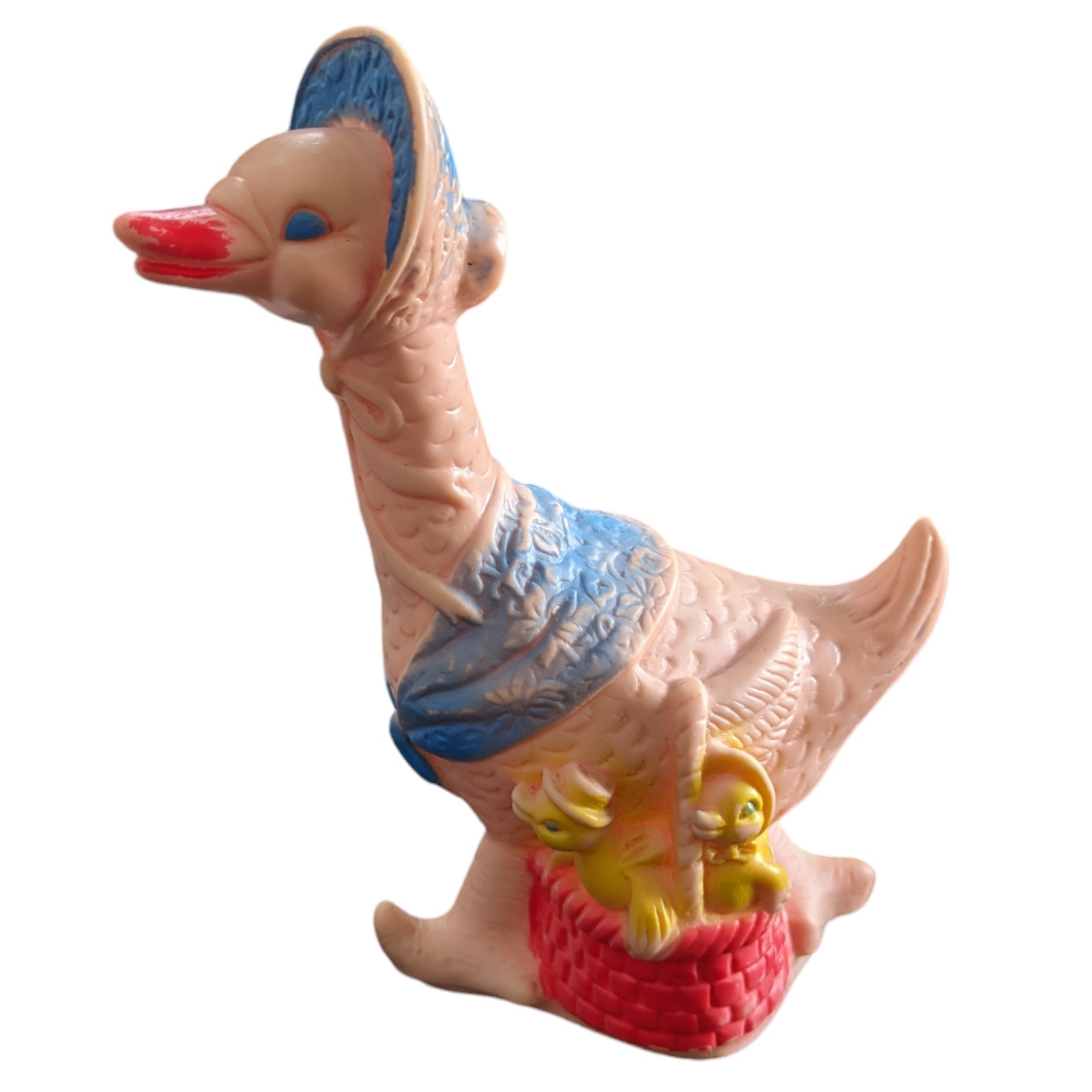 Vtg Rubber Squeak Mother Goose Sun Rubber 6.5 RARE HTF Loud squeak Condition