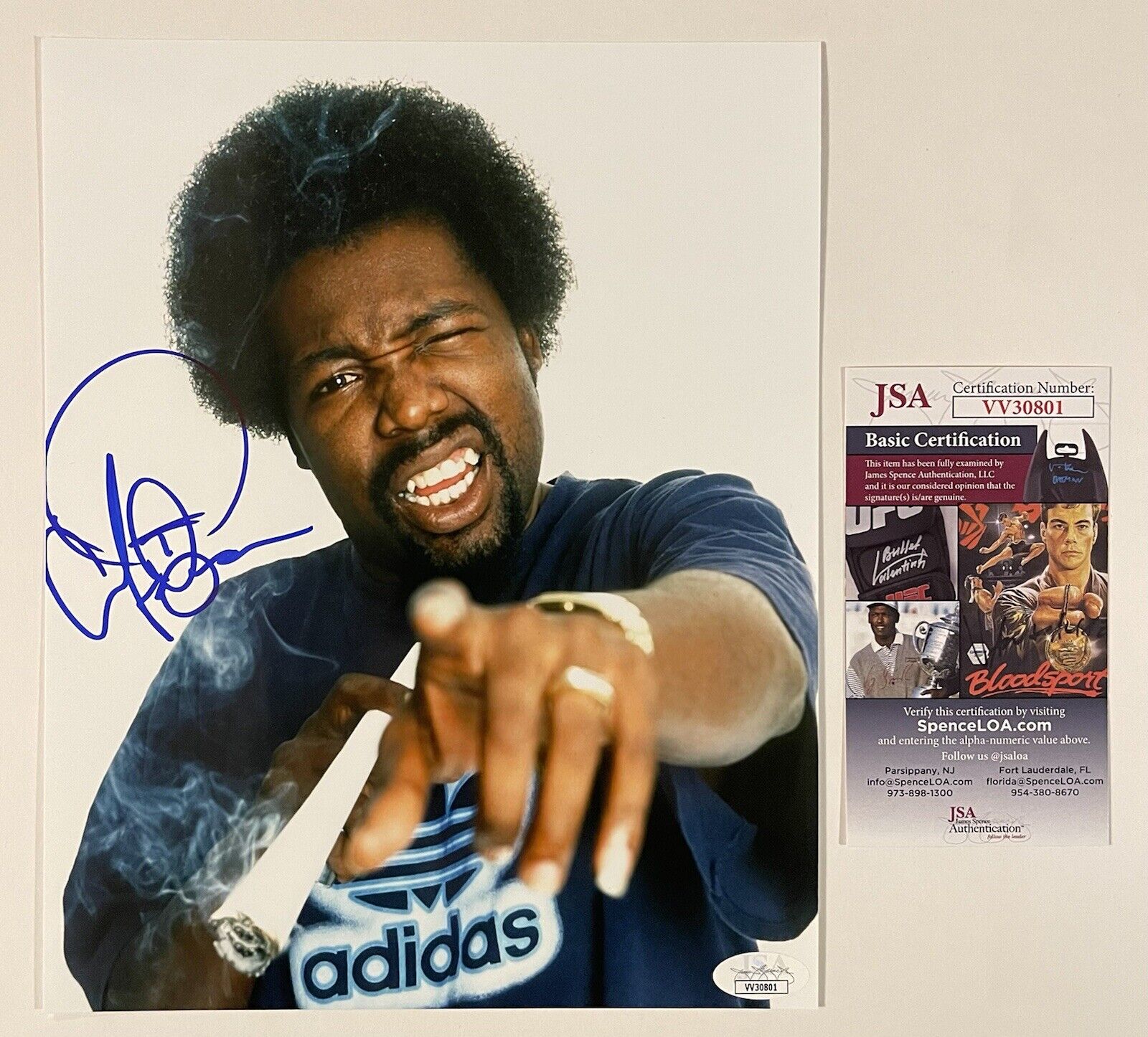 AFROMAN SIGNED 8X10 PHOTO BECAUSE I GOT HIGH RAPPER SKETCH JSA COA