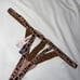Strappy bandage cheetah thong open back Victorias Secret size XS