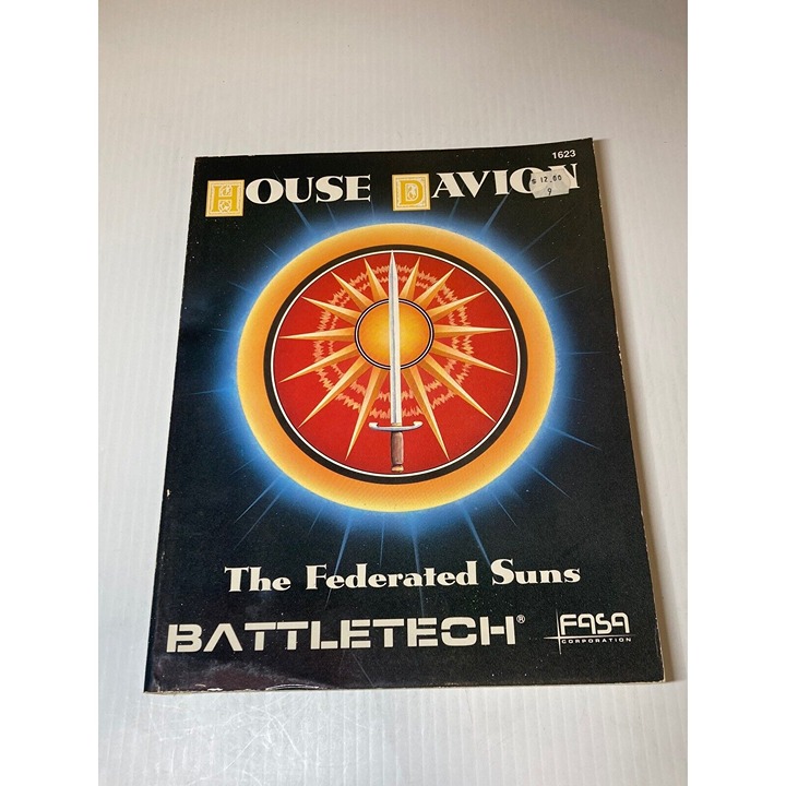 BATTLETECH HOUSE DAVION THE FEDERATED SUNS BOOK 1988 FASA 1623