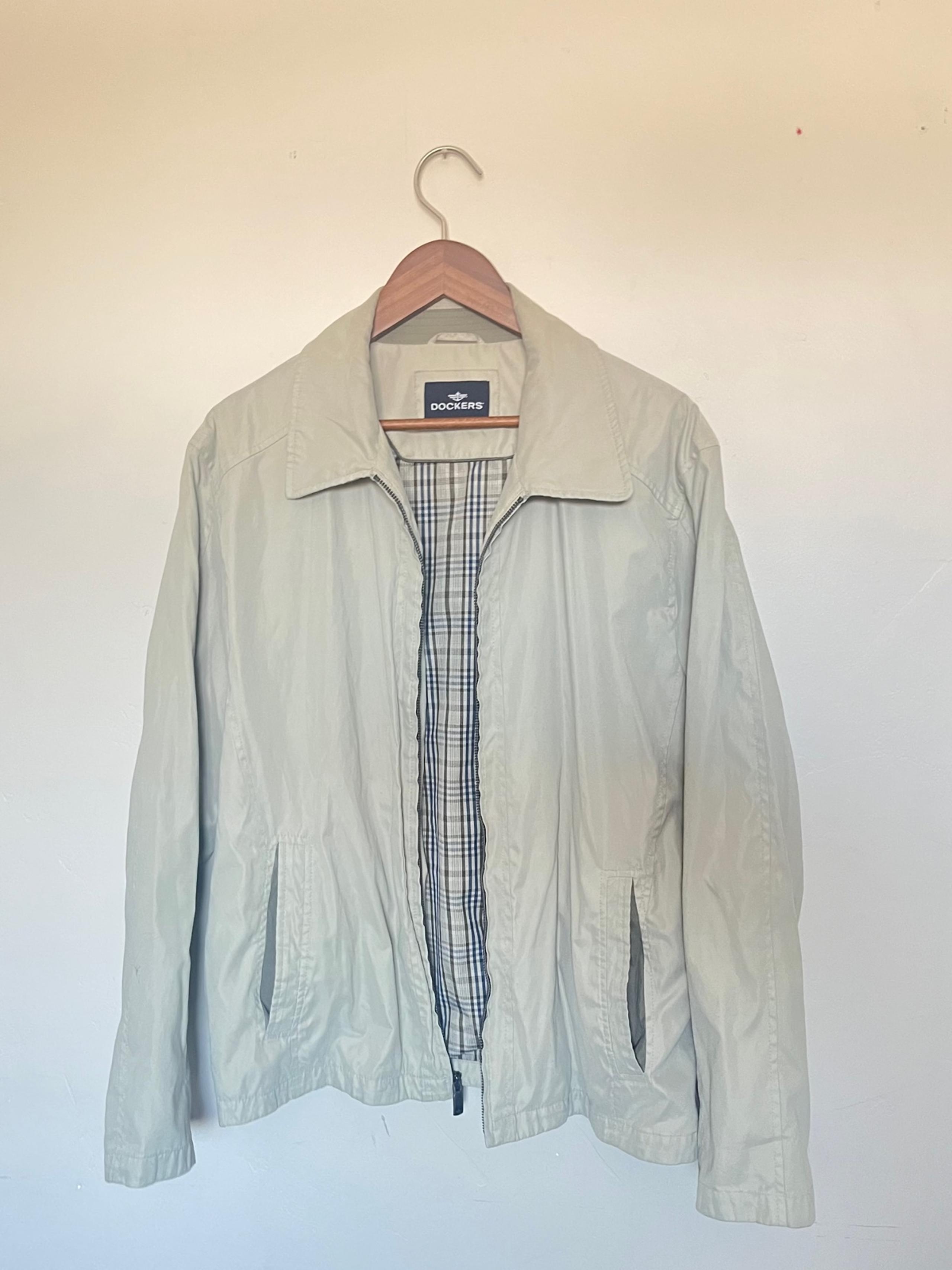 Dockers Khaki Zip Up Jacket