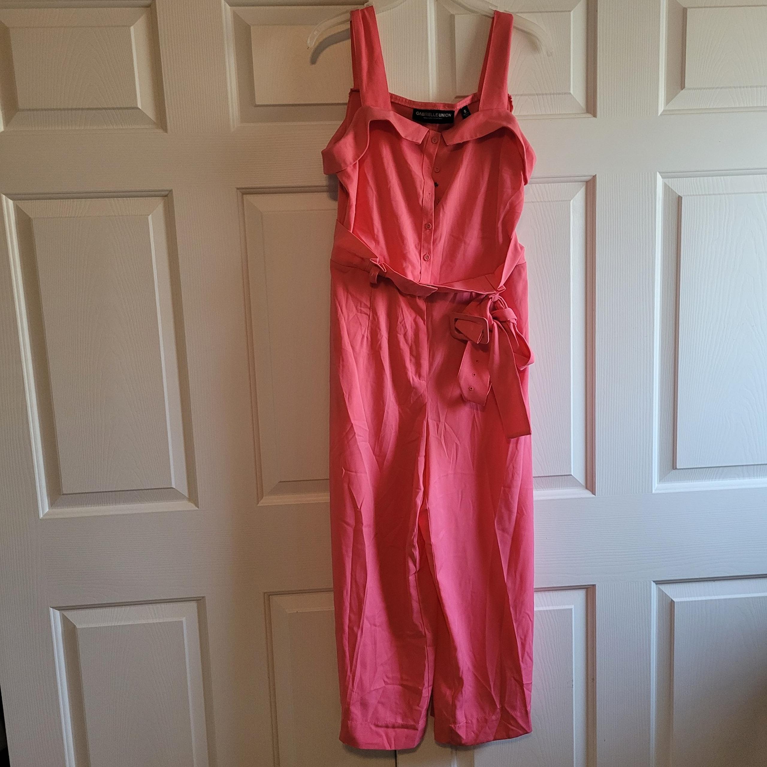 Gabrielle Union New York and Company Women Pink Jumpsuit,