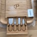 Picnic at Ascot Bamboo Cheese Charcuterie Board w/Slide Out Utensils New