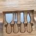 Picnic at Ascot Bamboo Cheese Charcuterie Board w/Slide Out Utensils New
