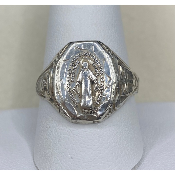 Sterling silver miraculous ring