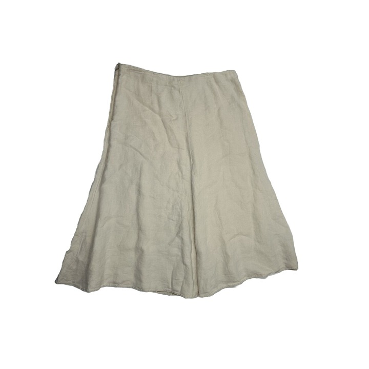 VTG Y2K Banana Republic Womens 8 Gauzy Linen Swing A Line Knee Skirt Lagenlook