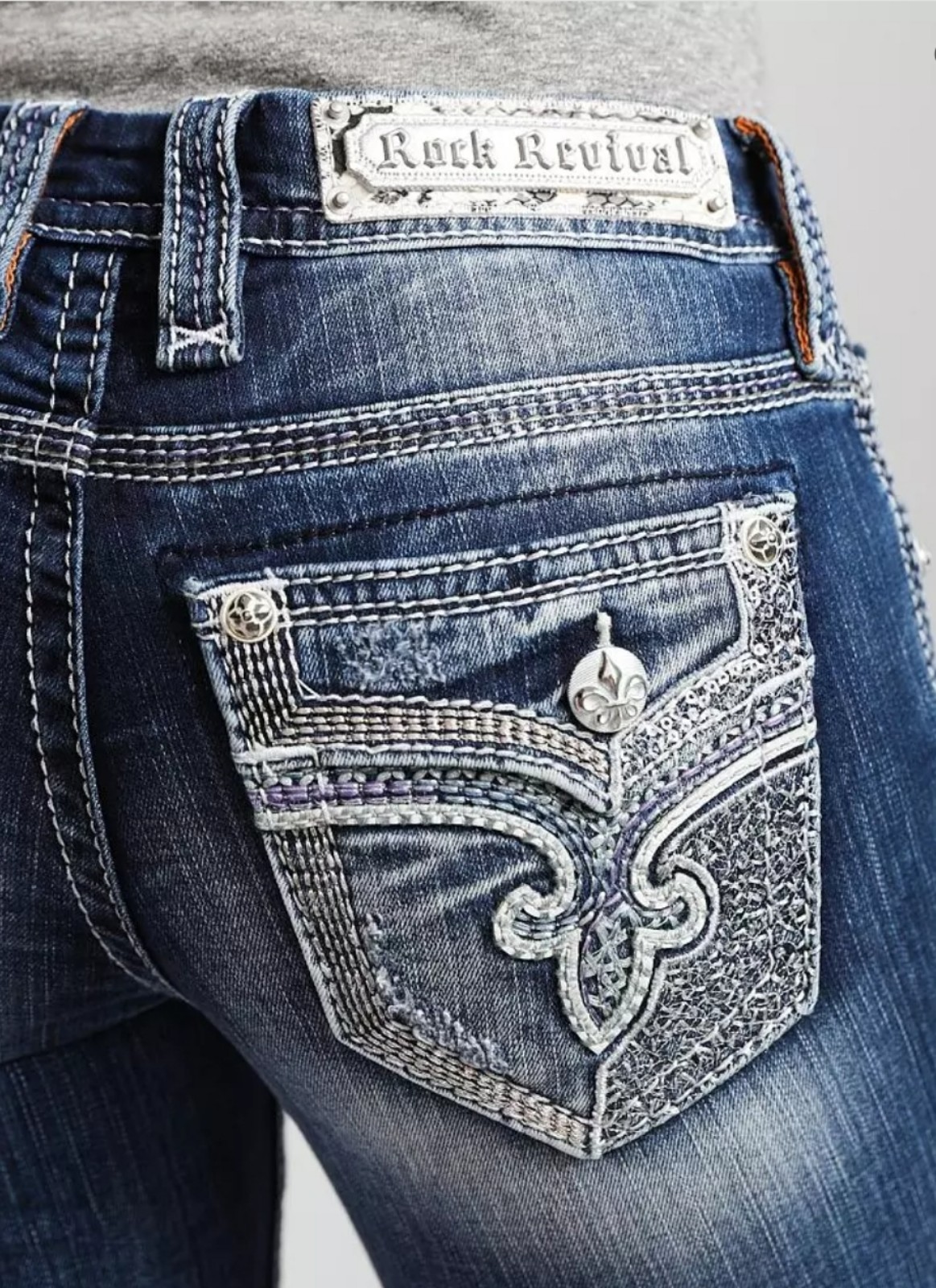 HTF Rock Revival Moon Mist Jeans