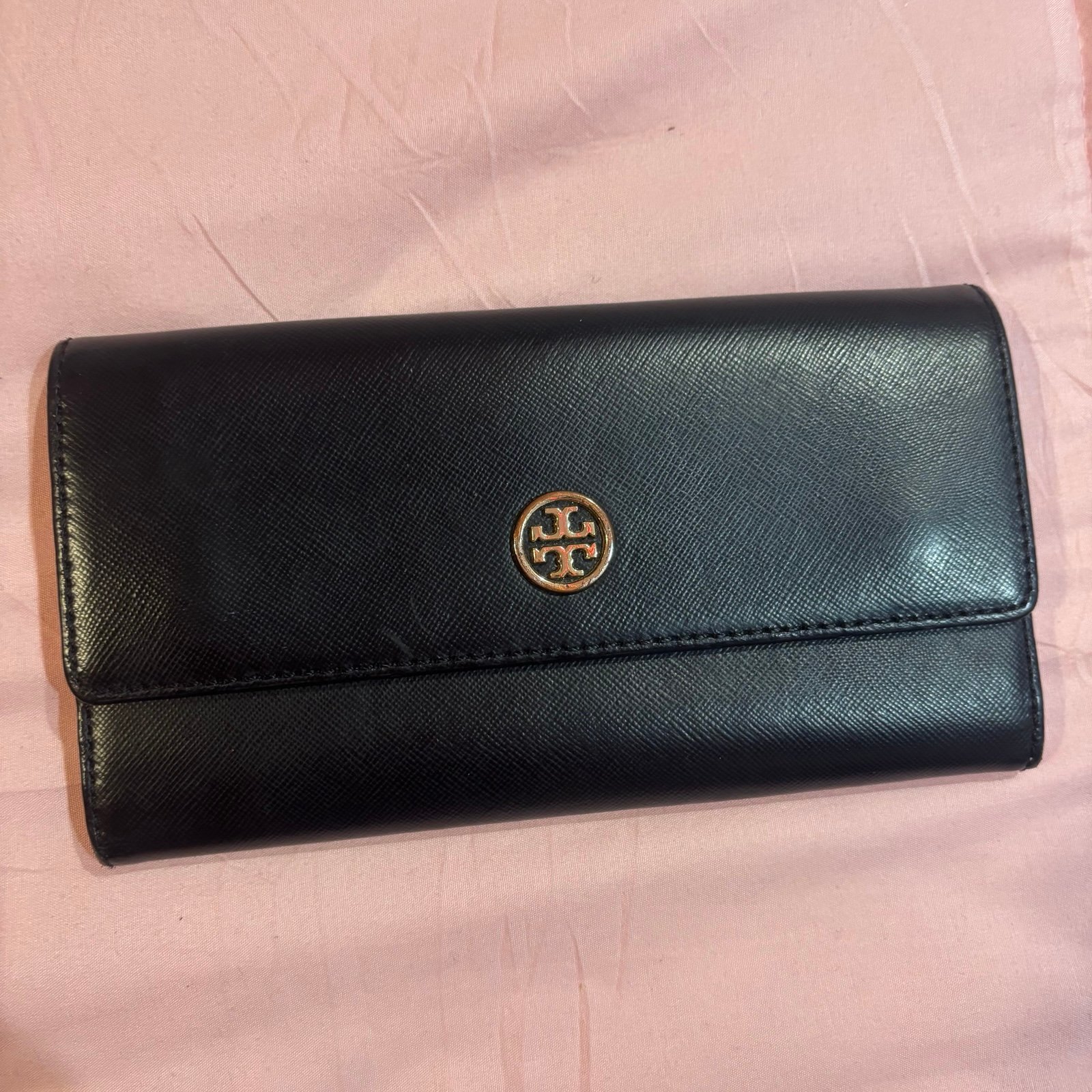 Tory Burch leather envelop large wallet