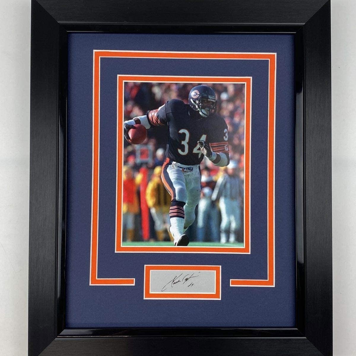 Walter Payton Bears Facsimile Signature Tribute - The Stadium Studio