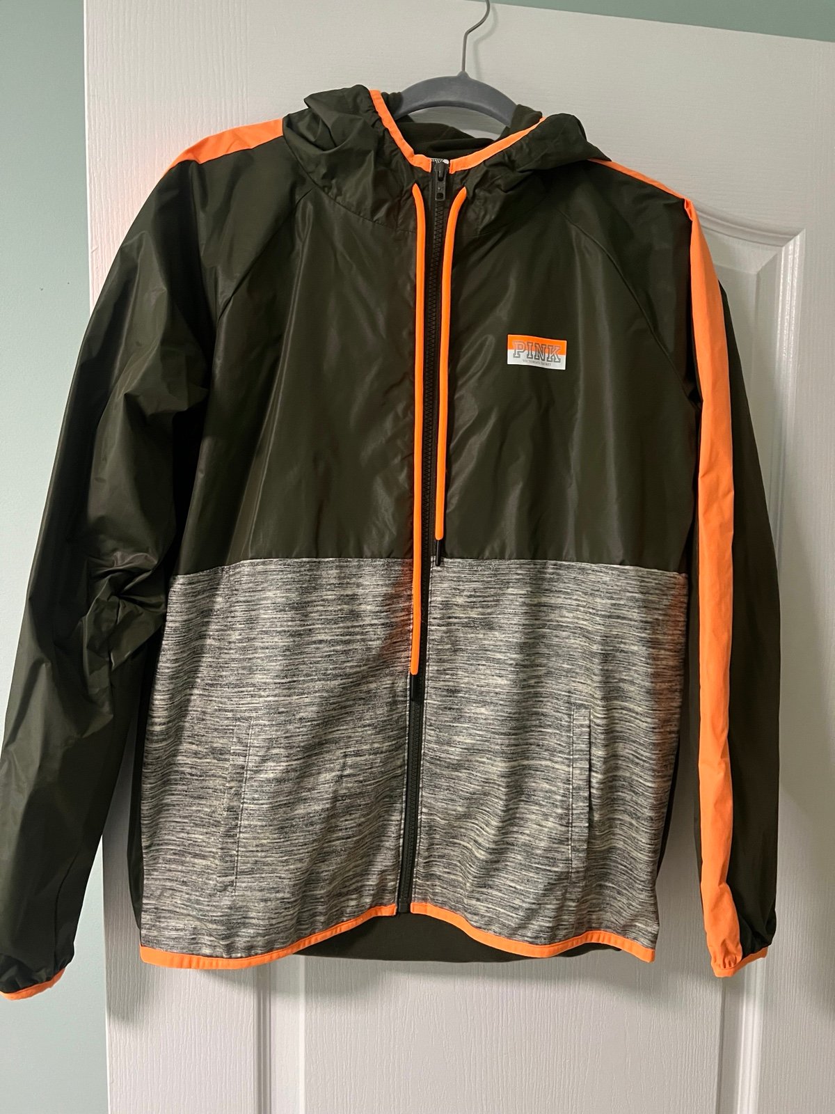 Pink Victoria secret rain jacket fleece lined