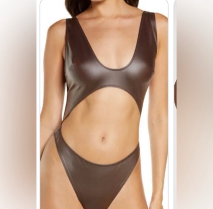 Skims Wet Jersey Cutout Bodysuit
