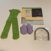 New American Girl Doll Bitty Baby Corduroy Dress Outfit Set Headband Shoes Book