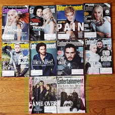 GAME OF THRONES Entertainment Weekly magazines (10)