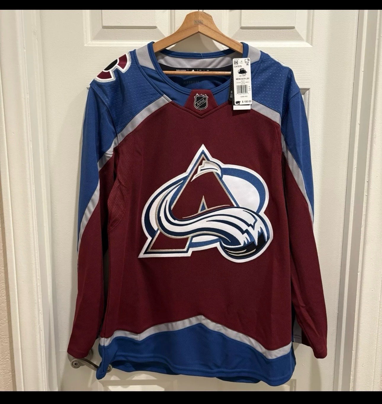Adidas Colorado Avalanche Aeroready Home Jersey Maroon Red Men's Size 46 CA7078