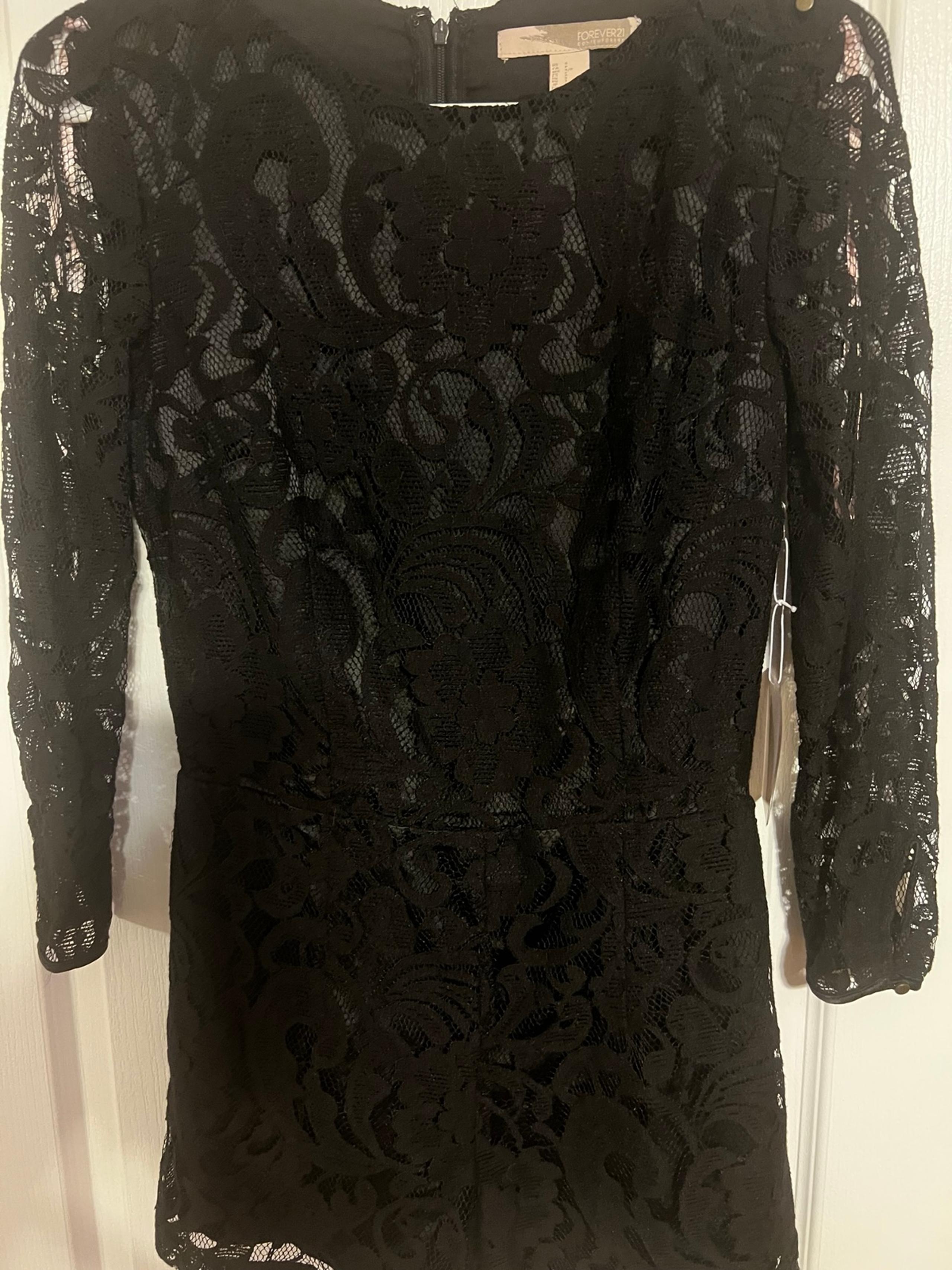 Lacey Black Romper New , Size Small