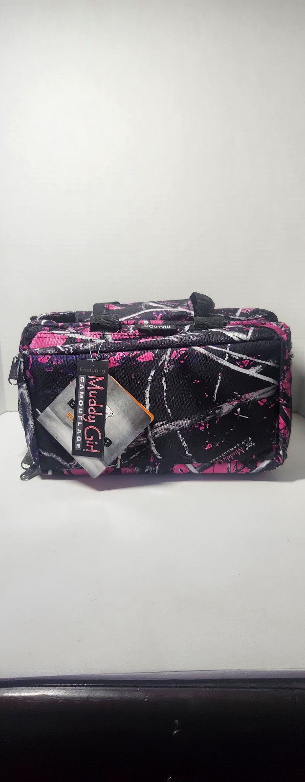 NWT ​Muddy Girl Pink Camo Shooting Range Bag | Deluxe Handgun & Ammo Carrier