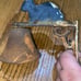 Vintage Cast Iron Rabbit Door Bell Dinner Bell Wall Mount Rustic Chippy Paint