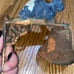 Vintage Cast Iron Rabbit Door Bell Dinner Bell Wall Mount Rustic Chippy Paint