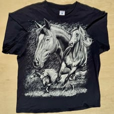 Vintage 90’s Horse All Over Print Animal AOP T-Shirt