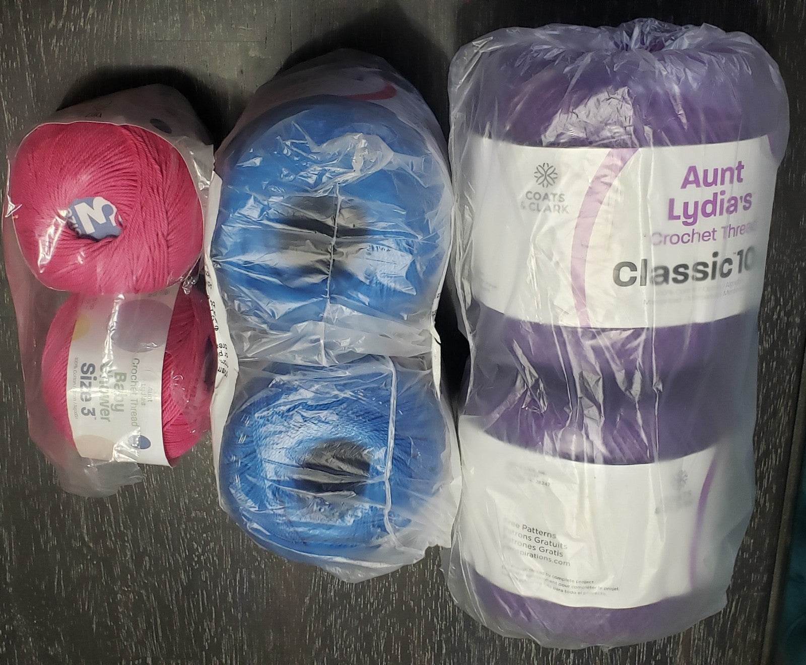 Aunt Lydias crochet thread bundle of 10
