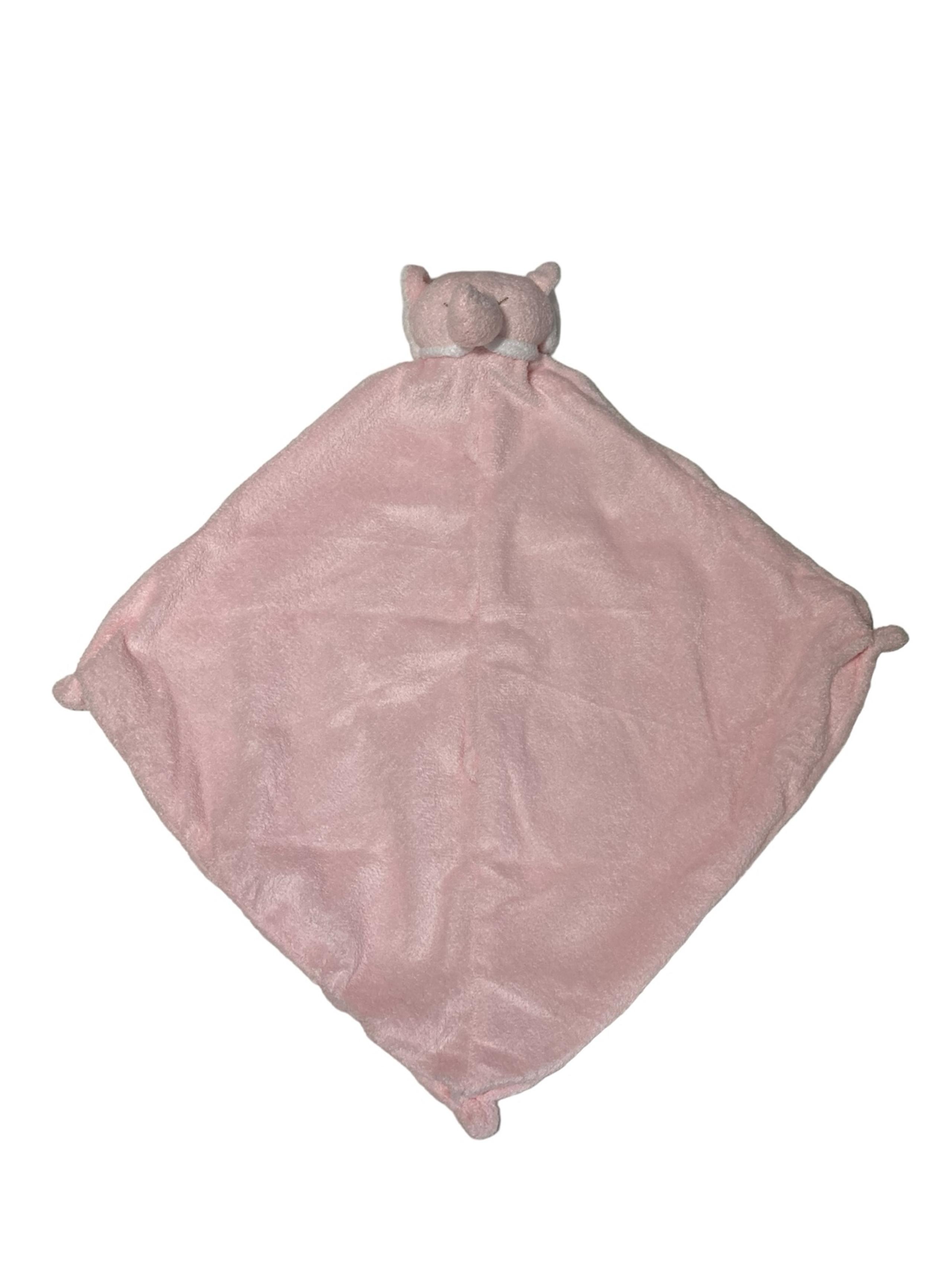 Angel Dear Pink Elephant Lovey 12" Security Blanket Plush with Tags