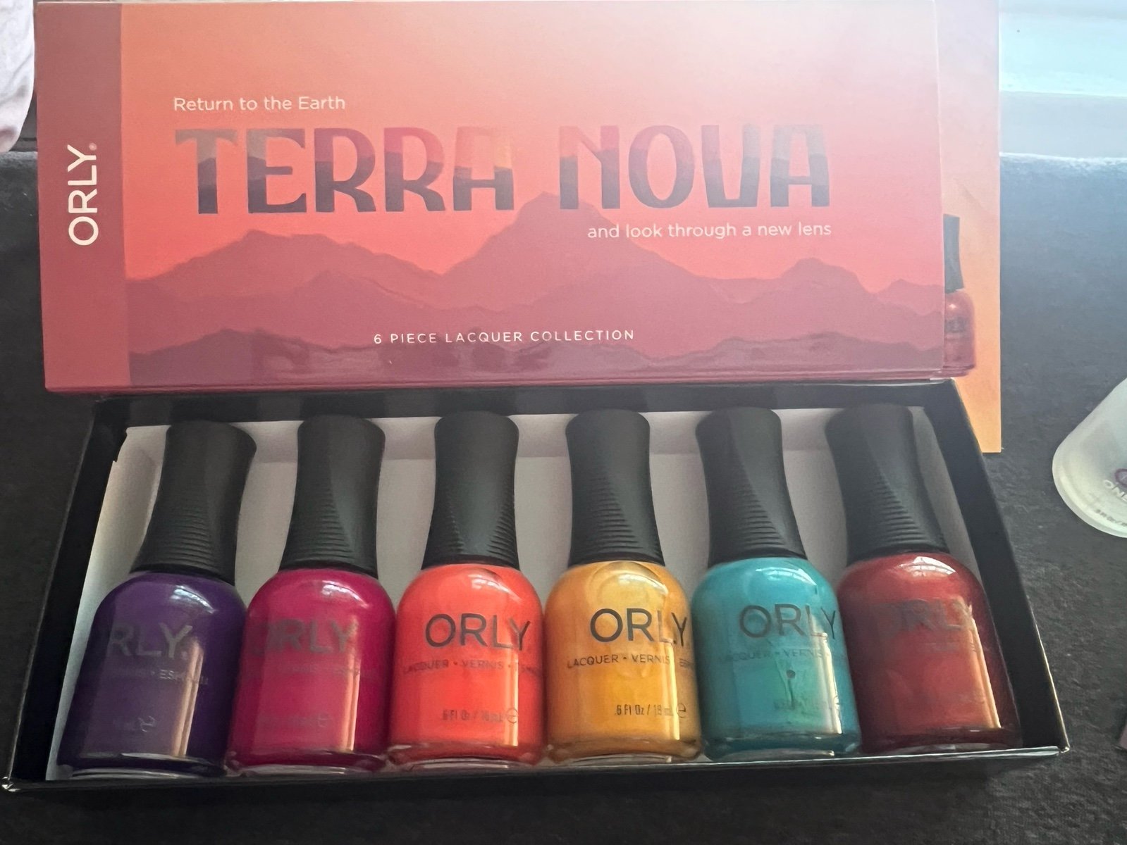 ORLY Terra Nova ~ complete 6 piece lacquer Collection with bonus decals basecoat