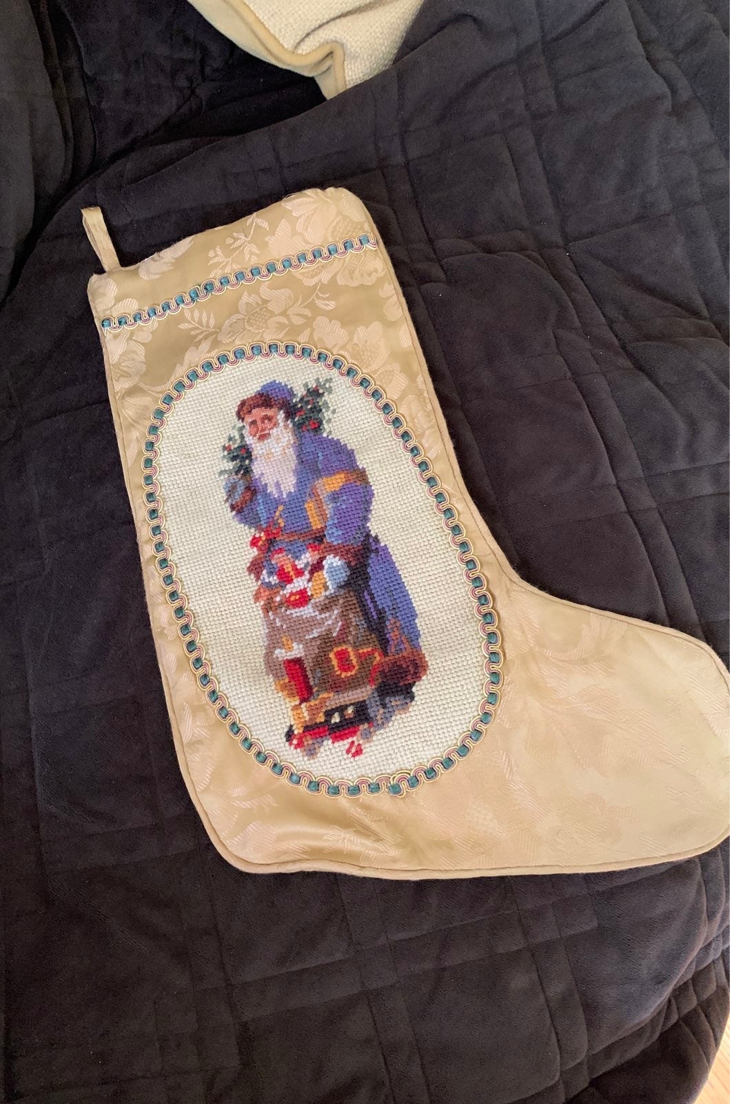 Embroidered Christmas Stocking