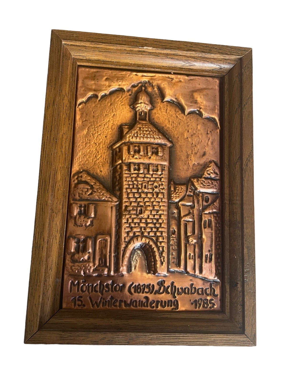 VTG 1985 German Copper Mönchstor Schwabach Winterwanderung 8x5.5” Picture READ